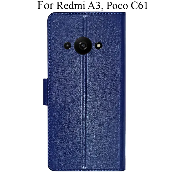 Blue_Premium_Flip_Cover_For_Poco_C61,_Redmi_A3_(2024)