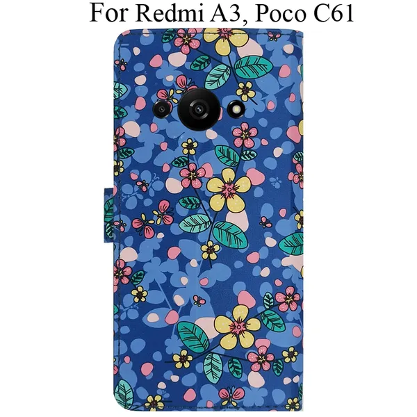 Blue_Premium_Flip_Cover_For_Poco_C61,_Redmi_A3_(2024)