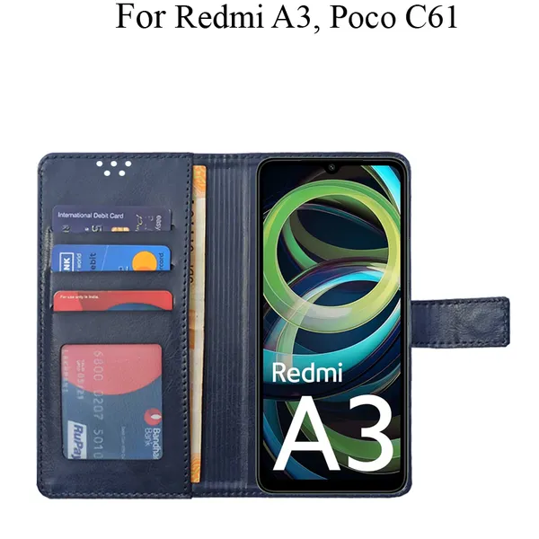 Black_Premium_Flip_Cover_For_Poco_C61,_Redmi_A3_(2024)