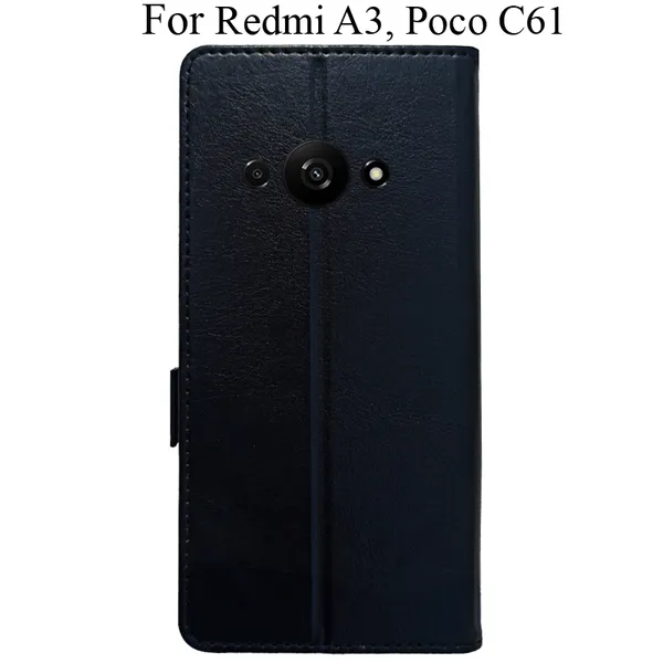 Black_Premium_Flip_Cover_For_Poco_C61,_Redmi_A3_(2024)