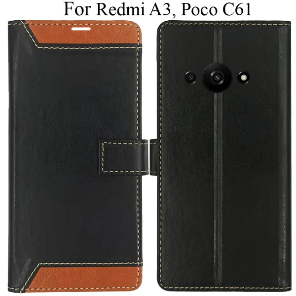 Brown_Premium_Flip_Cover_For_Poco_C61,_Redmi_A3_(2024)