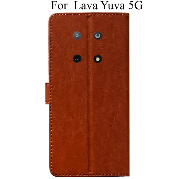 Orange_Premium_Flip_Cover_For_Lava_Yuva_5G