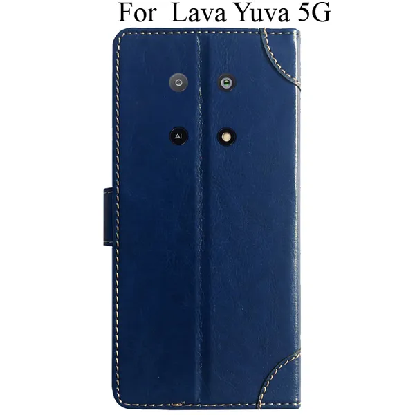 Blue_Premium_Flip_Cover_For_Lava_Yuva_5G