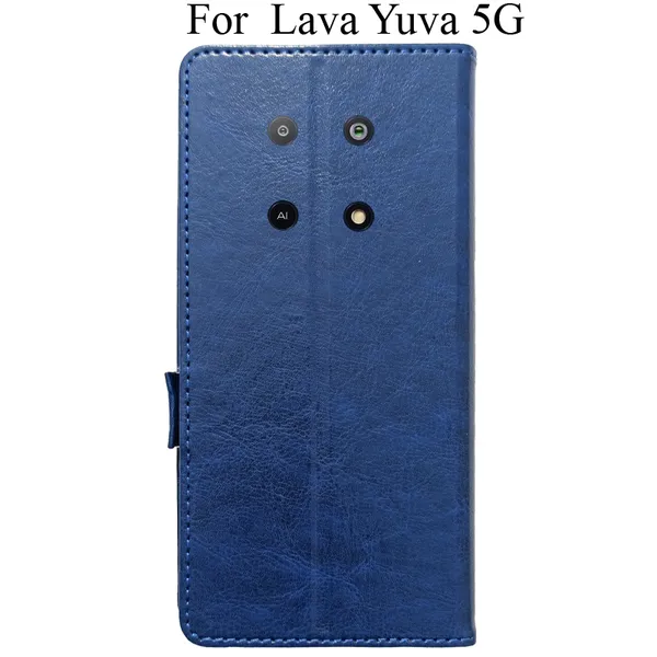 Blue_Premium_Flip_Cover_For_Lava_Yuva_5G
