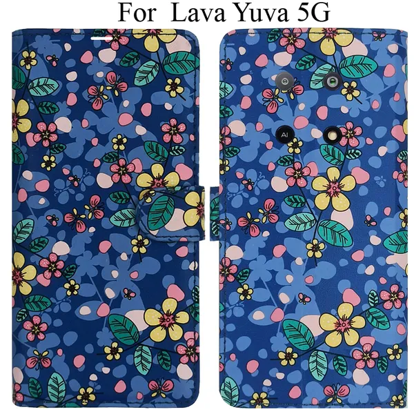 Blue_Premium_Flip_Cover_For_Lava_Yuva_5G