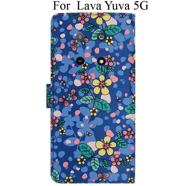 Blue_Premium_Flip_Cover_For_Lava_Yuva_5G