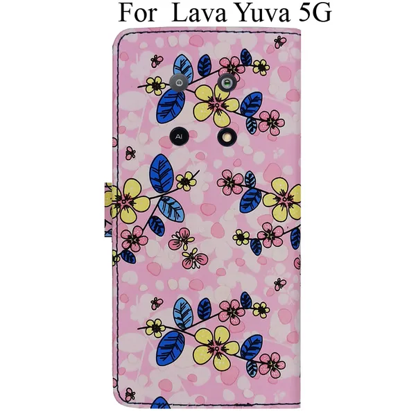Pink_Premium_Flip_Cover_For_Lava_Yuva_5G