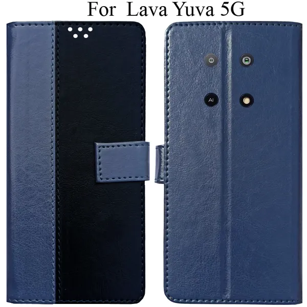 Black_Premium_Flip_Cover_For_Lava_Yuva_5G