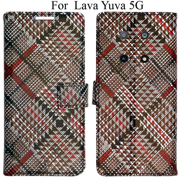 Red_Premium_Flip_Cover_For_Lava_Yuva_5G
