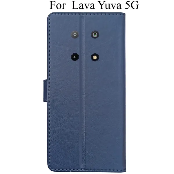 Blue_Premium_Flip_Cover_For_Lava_Yuva_5G