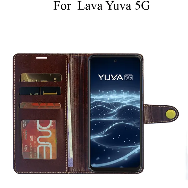 Beige_Premium_Flip_Cover_For_Lava_Yuva_5G