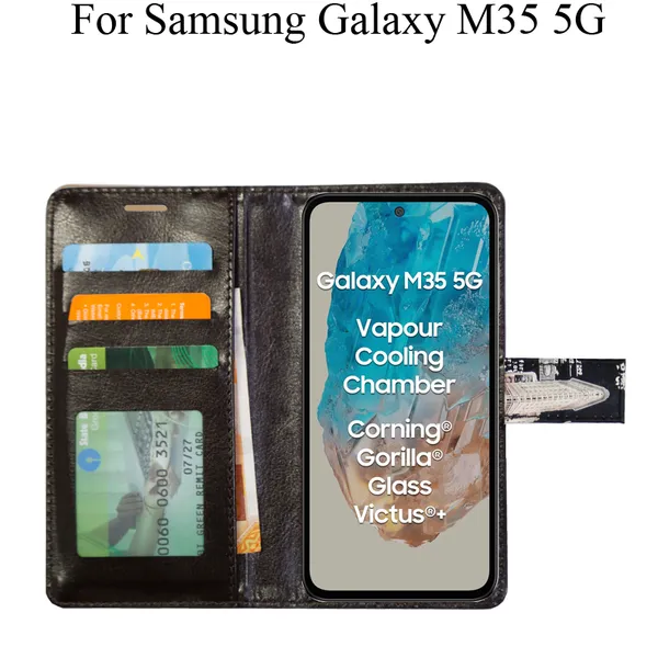 Black_Premium_Flip_Cover_For_Samsung_Galaxy_M35_5G