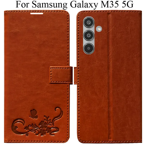 Orange_Premium_Flip_Cover_For_Samsung_Galaxy_M35_5G