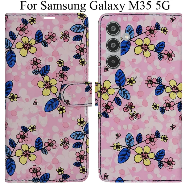 Pink_Premium_Flip_Cover_For_Samsung_Galaxy_M35_5G