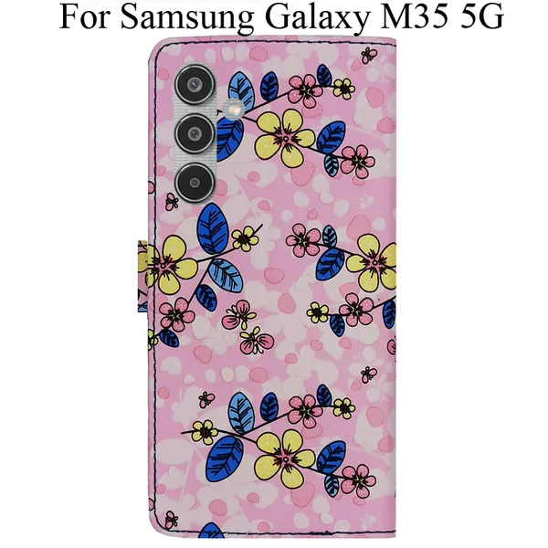 Pink_Premium_Flip_Cover_For_Samsung_Galaxy_M35_5G