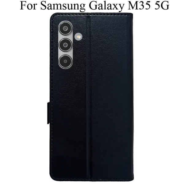 Black_Premium_Flip_Cover_For_Samsung_Galaxy_M35_5G