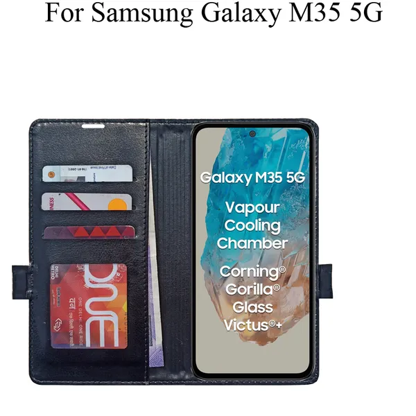 Black_Premium_Flip_Cover_For_Samsung_Galaxy_M35_5G