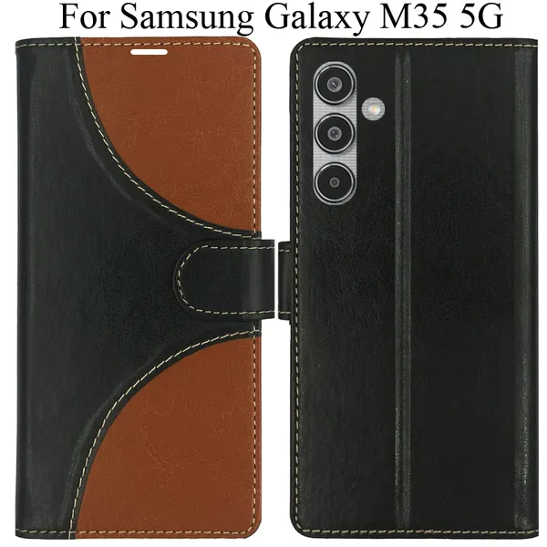 Black_Premium_Flip_Cover_For_Samsung_Galaxy_M35_5G