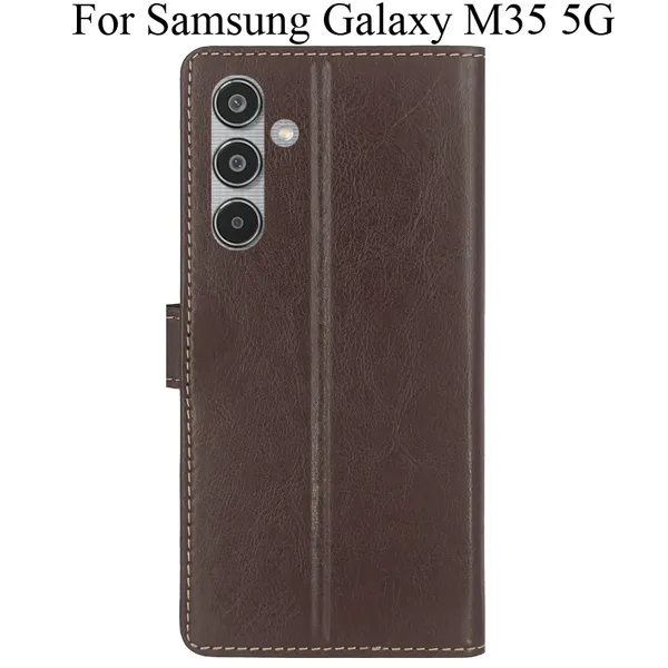 Brown_Premium_Flip_Cover_For_Samsung_Galaxy_M35_5G