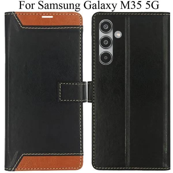 Brown_Premium_Flip_Cover_For_Samsung_Galaxy_M35_5G