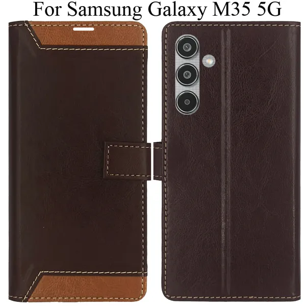 Brown_Premium_Flip_Cover_For_Samsung_Galaxy_M35_5G