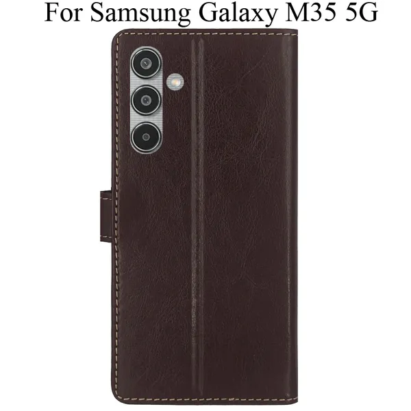 Brown_Premium_Flip_Cover_For_Samsung_Galaxy_M35_5G
