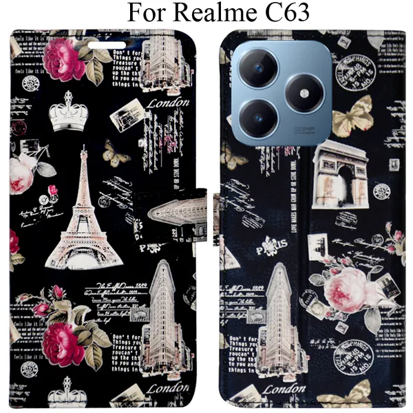 Black_Premium_Flip_Cover_For_Realme_C63