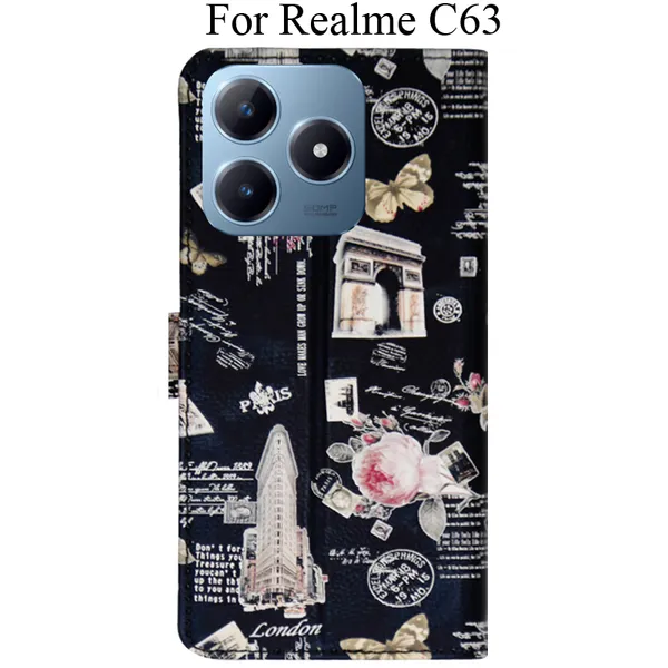 Black_Premium_Flip_Cover_For_Realme_C63