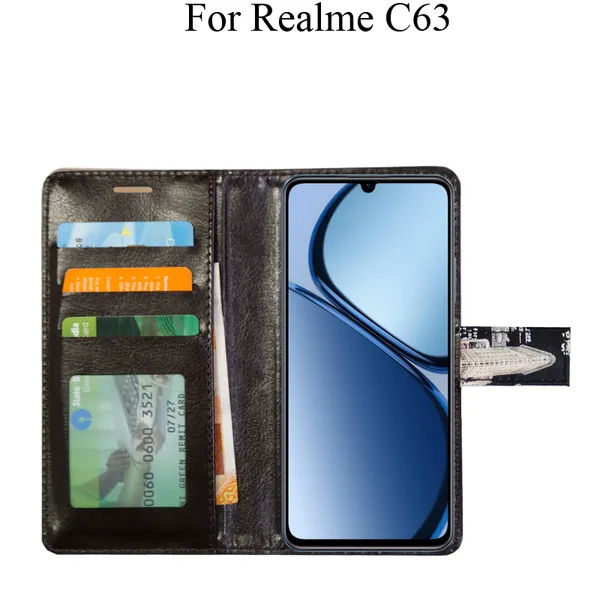 Black_Premium_Flip_Cover_For_Realme_C63