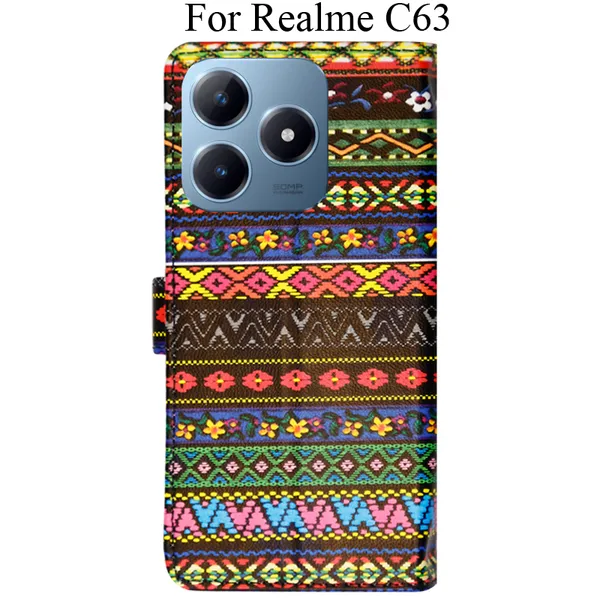 Multicolor_Premium_Flip_Cover_For_Realme_C63