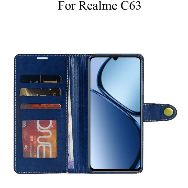 Blue_Premium_Flip_Cover_For_Realme_C63