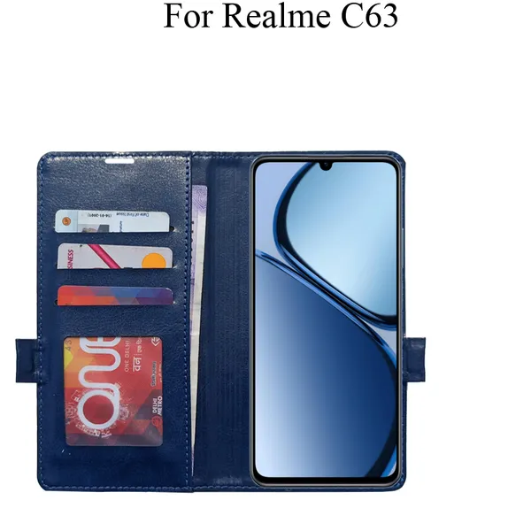 Blue_Premium_Flip_Cover_For_Realme_C63