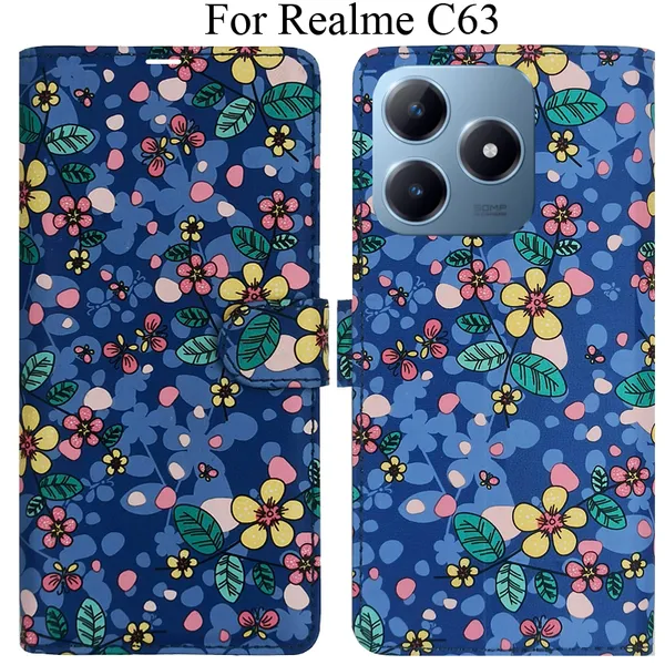 Blue_Premium_Flip_Cover_For_Realme_C63
