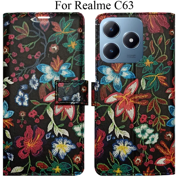 Multicolor_Premium_Flip_Cover_For_Realme_C63