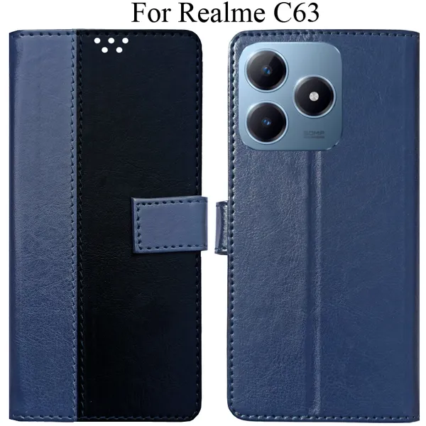 Black_Premium_Flip_Cover_For_Realme_C63