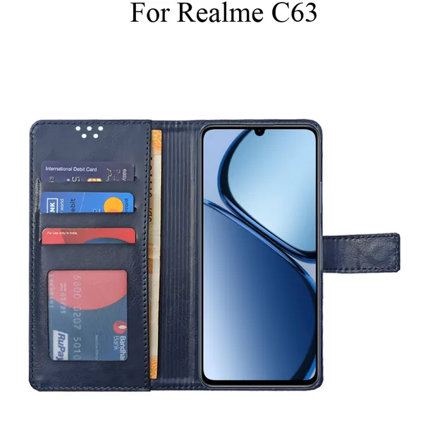 Black_Premium_Flip_Cover_For_Realme_C63