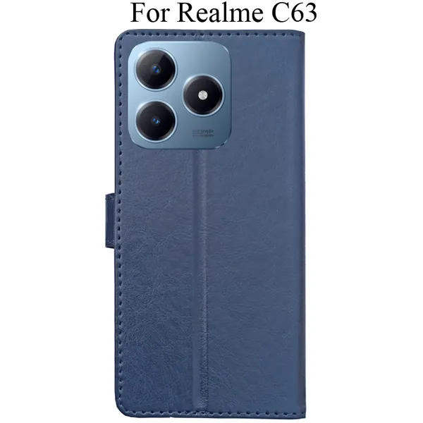 Blue_Premium_Flip_Cover_For_Realme_C63