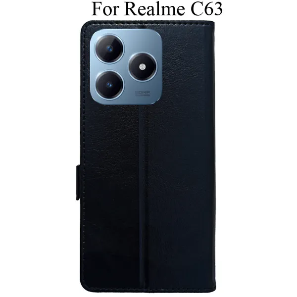 Black_Premium_Flip_Cover_For_Realme_C63