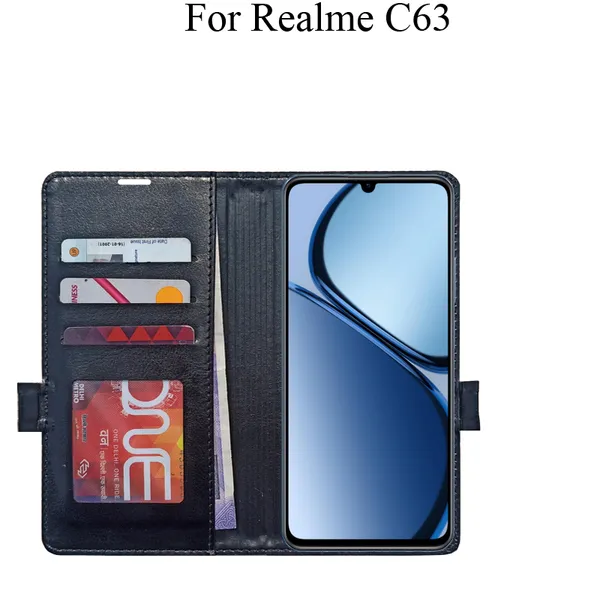 Black_Premium_Flip_Cover_For_Realme_C63