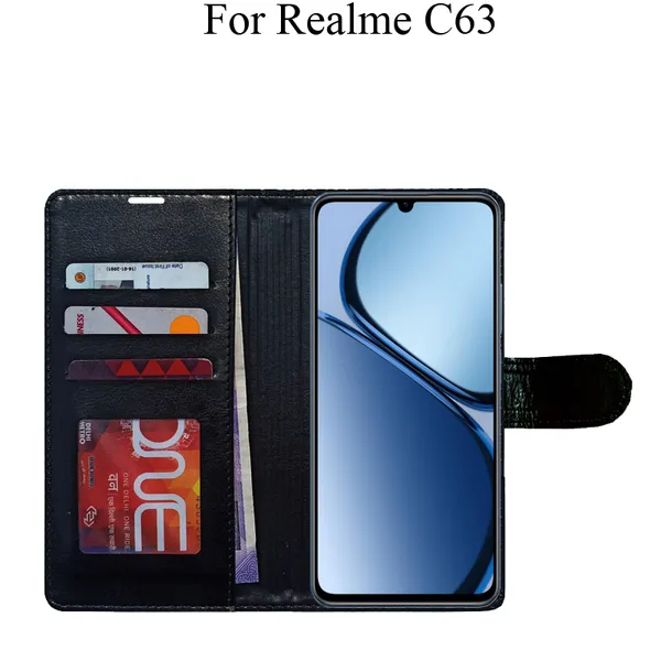 Black_Premium_Flip_Cover_For_Realme_C63