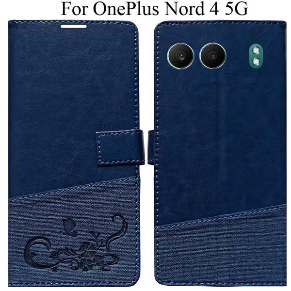 Blue_Premium_Flip_Cover_For_Oneplus_Nord_4_5G
