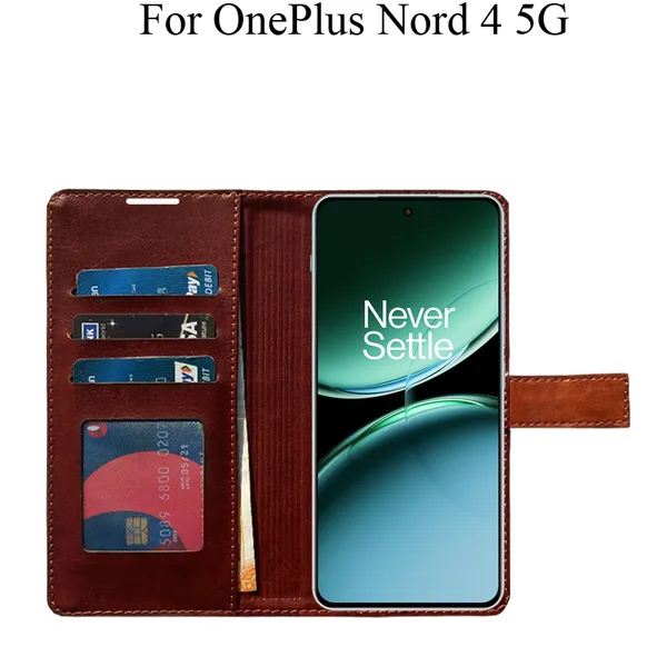 Orange_Premium_Flip_Cover_For_Oneplus_Nord_4_5G