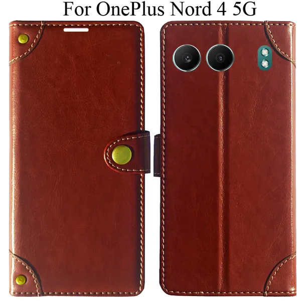Brown_Premium_Flip_Cover_For_Oneplus_Nord_4_5G
