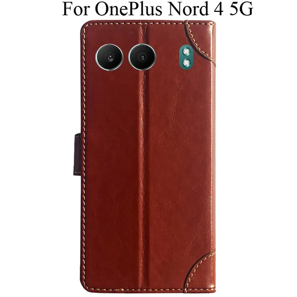 Brown_Premium_Flip_Cover_For_Oneplus_Nord_4_5G