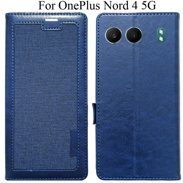 Blue_Premium_Flip_Cover_For_Oneplus_Nord_4_5G