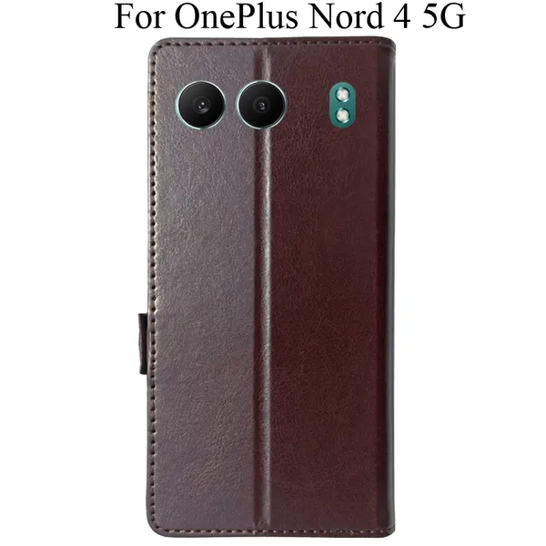 Brown_Premium_Flip_Cover_For_Oneplus_Nord_4_5G