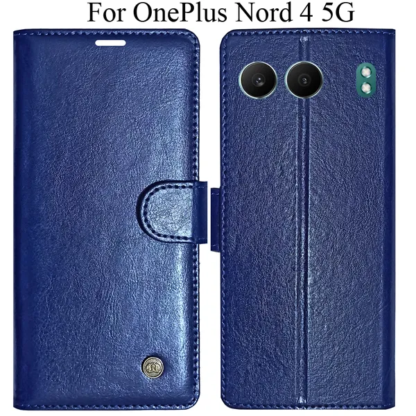 Blue_Premium_Flip_Cover_For_Oneplus_Nord_4_5G