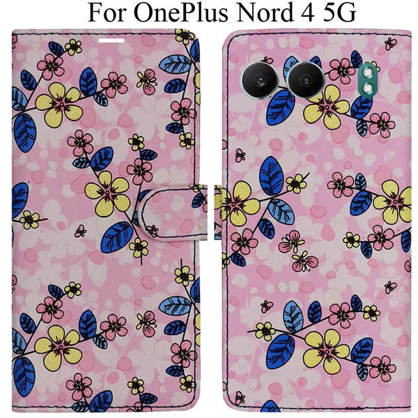Pink_Premium_Flip_Cover_For_Oneplus_Nord_4_5G