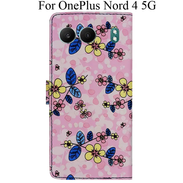 Pink_Premium_Flip_Cover_For_Oneplus_Nord_4_5G