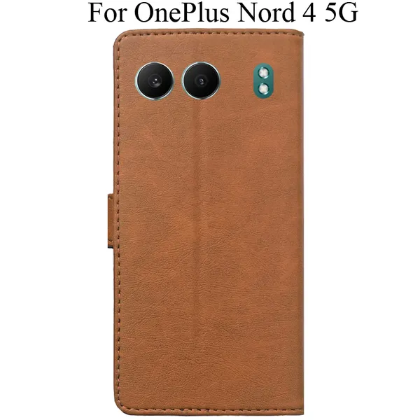 Brown_Premium_Flip_Cover_For_Oneplus_Nord_4_5G